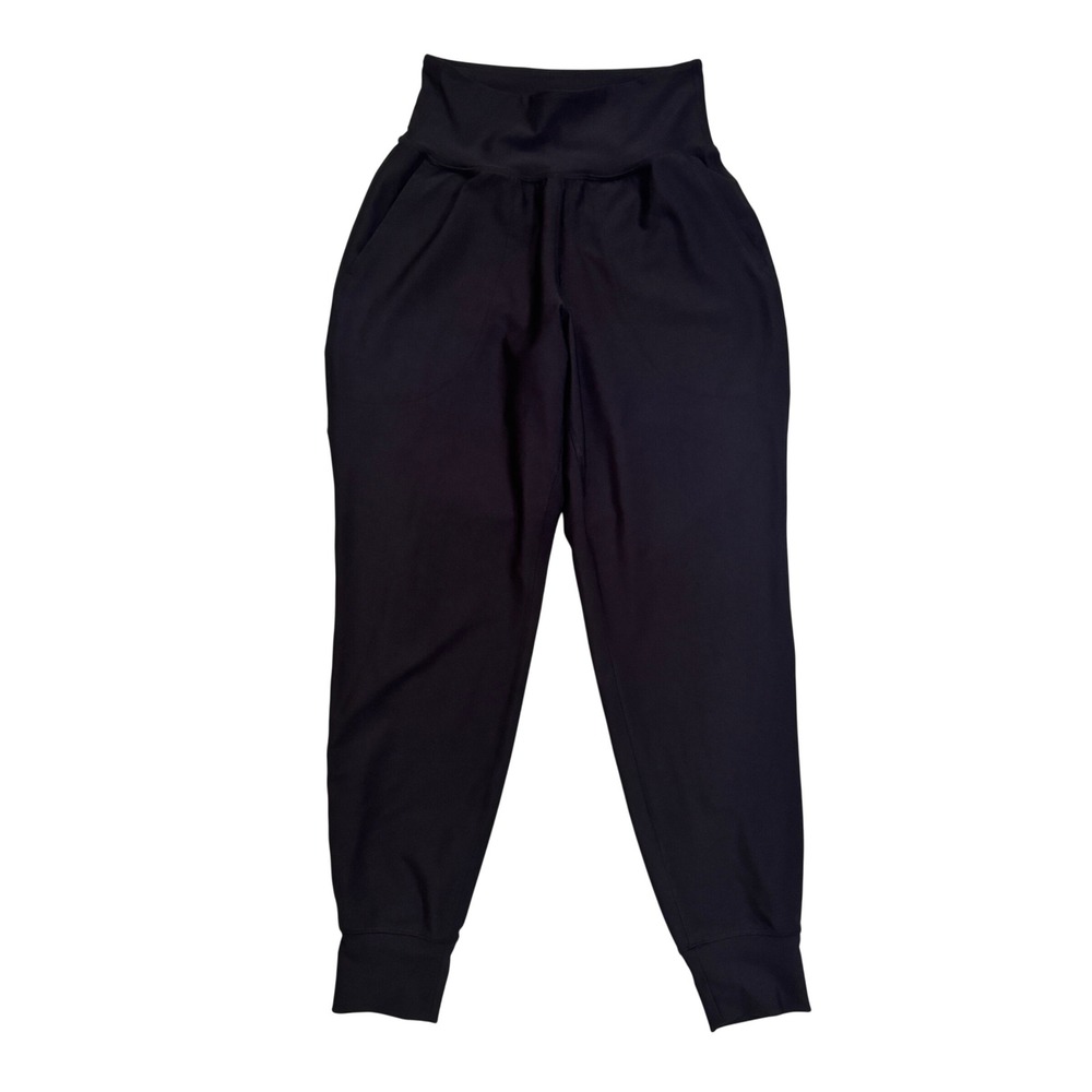 Old Navy Powersoft High Rise Jogger Pants Women's XS Black Pockets Go-Dry